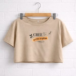 Crop Top Basic Beige - Piel de Durazno