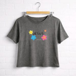 Crop Top Basic Gris - Piel de Durazno