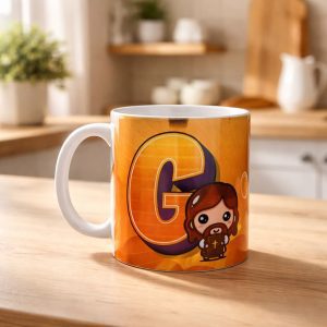 Mug de Cerámica (11 oz) – Diseño Ilustrado G - Jesús
