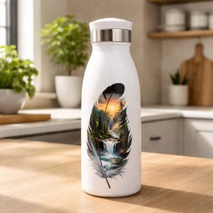 Botella Inox Acero Inoxidable (500 Ml) – Blanco