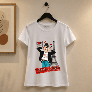Camiseta 100% Algodón Mujer – Blanco