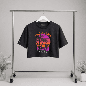 Crop Top Piel de Durazno Mujer – Negro